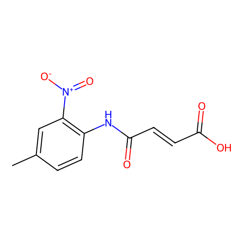 4-[(4-Methyl-2-nitrophenyl)amino]-4-oxo-2-butenoic acid structure