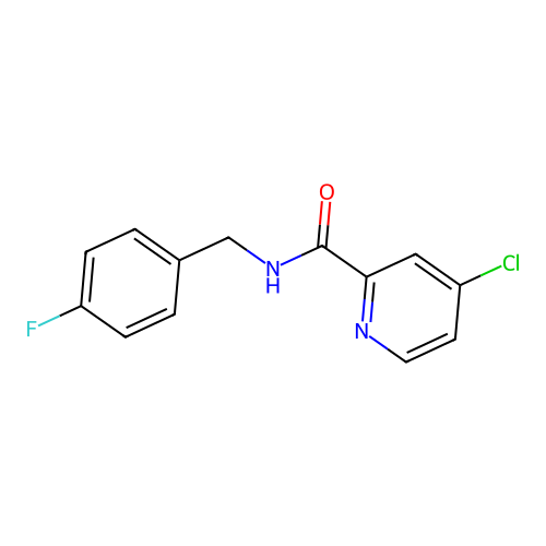 4-Chloro-N-(4-fluorobenzyl)picolinamide structure