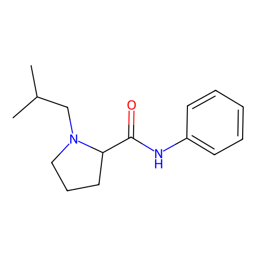 1-(2-methylpropyl)-N-phenylpyrrolidine-2-carboxamide structure