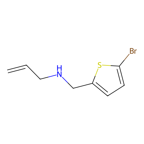 N-[(5-bromothiophen-2-yl)methyl]prop-2-en-1-amine structure