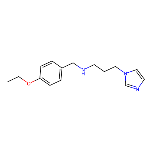 [(4-ethoxyphenyl)methyl][3-(1H-imidazol-1-yl)propyl]amine structure