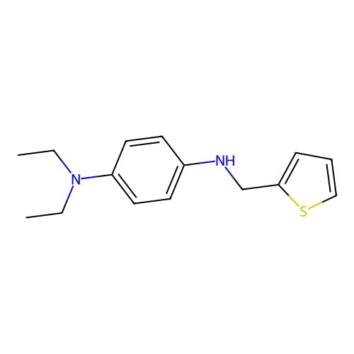 1-N,1-N-diethyl-4-N-(thiophen-2-ylmethyl)benzene-1,4-diamine structure