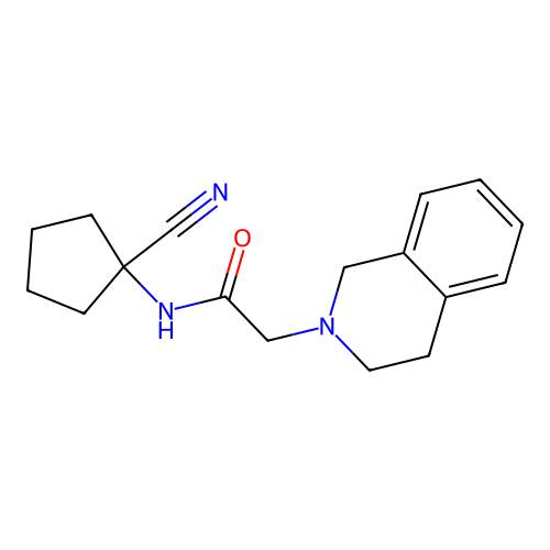 N-(1-Cyanocyclopentyl)-2-(3,4-dihydroisoquinolin-2(1H)-yl)acetamide structure
