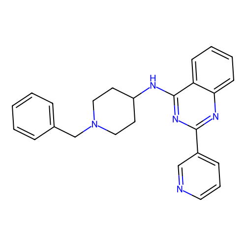 N-(1-Benzylpiperidin-4-YL)-2-(pyridin-3-YL)quinazolin-4-amine structure