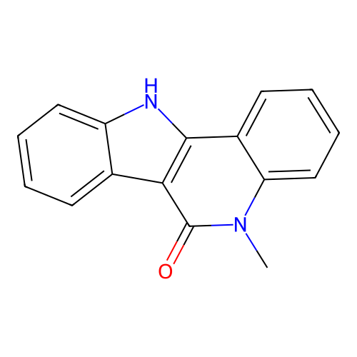 6H-Indolo[3,2-c]quinolin-6-one, 5,11-dihydro-5-methyl- structure