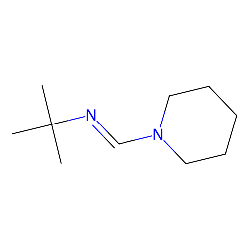 Piperidine, 1-[[(1,1-dimethylethyl)imino]methyl]- structure