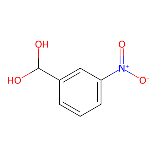 (3-Nitrophenyl)methanediol structure