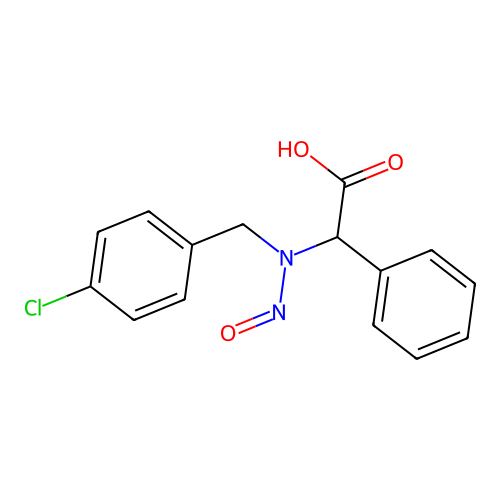 (1-(4-Chlorobenzyl)-2-oxohydrazino)(phenyl)acetic acid structure