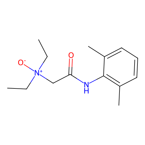 Lignocaine N-oxide structure