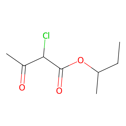 sec-Butyl 2-chloroacetoacetate structure