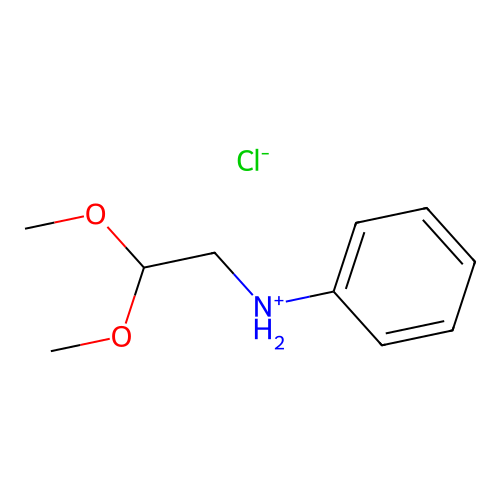 2,2-Dimethoxyethyl(phenyl)azanium chloride structure