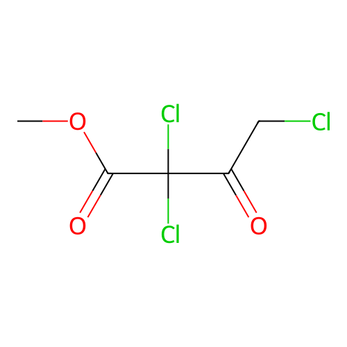 Butanoic acid, 2,2,4-trichloro-3-oxo-, methyl ester structure