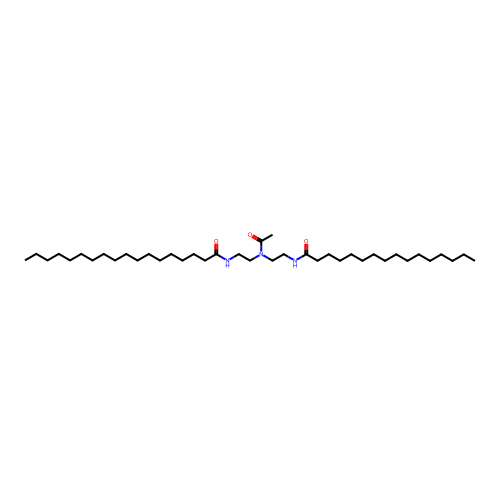 N-(2-(Acetyl(2-((1-oxohexadecyl)amino)ethyl)amino)ethyl)stearamide structure