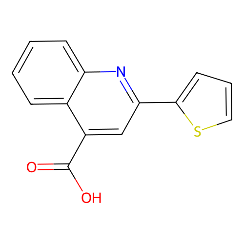 2-(Thiophen-2-yl)quinoline-4-carboxylic acid structure