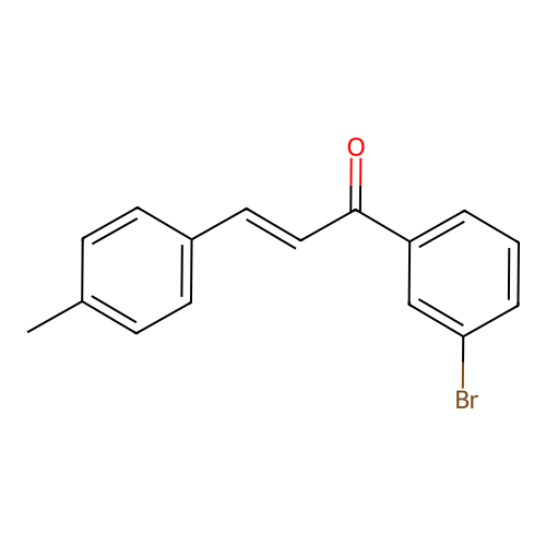1-(3-Bromophenyl)-3-(p-tolyl)prop-2-en-1-one structure