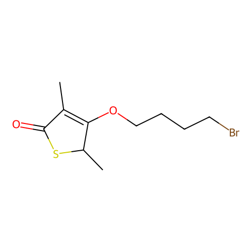 3-(4-bromobutoxy)-2,4-dimethyl-2H-thiophen-5-one structure