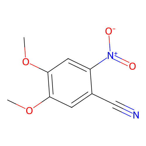 4,5-Dimethoxy-2-nitrobenzonitrile structure