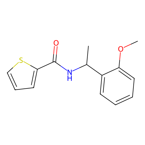 n-(1-(2-Methoxyphenyl)ethyl)thiophene-2-carboxamide structure