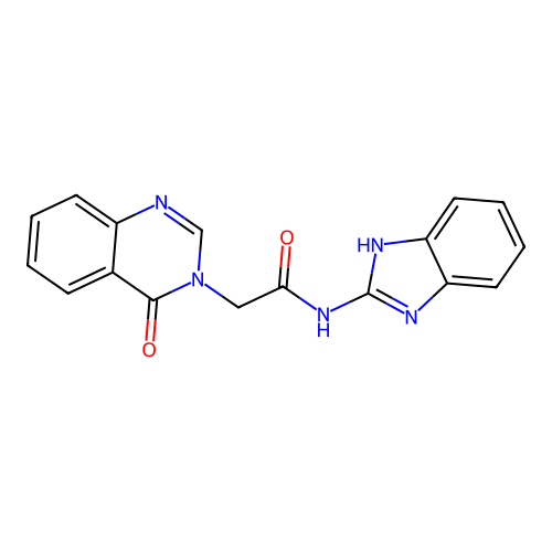 N-(1H-benzimidazol-2-yl)-2-(4-oxoquinazolin-3(4H)-yl)acetamide structure