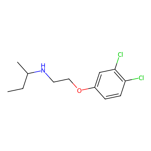 n-(2-(3,4-Dichlorophenoxy)ethyl)butan-2-amine structure
