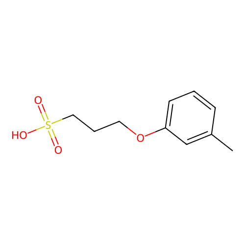 3-(3-methylphenoxy)propane-1-sulfonic Acid structure