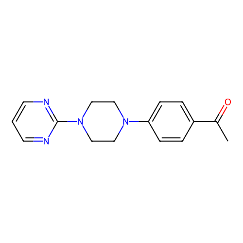 1-[4-(4-Pyrimidin-2-ylpiperazin-1-yl)phenyl]ethanone structure
