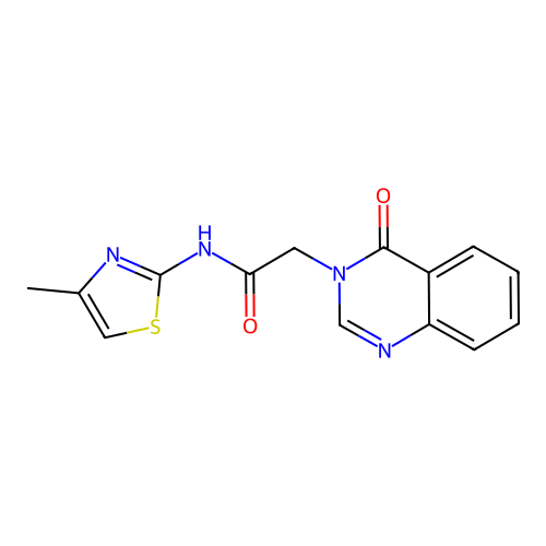 N-(4-methylthiazol-2-yl)-2-(4-oxoquinazolin-3(4H)-yl)acetamide structure