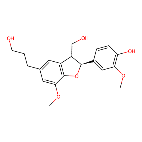 (7S,8R)-Dihydrodehydrodiconiferyl Alcohol structure