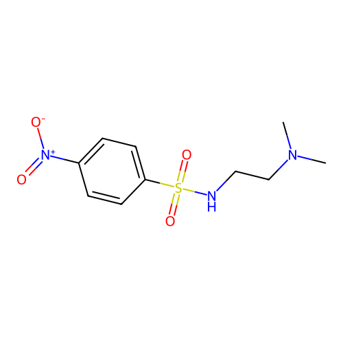 N-[2-(dimethylamino)ethyl]-4-nitrobenzenesulfonamide structure