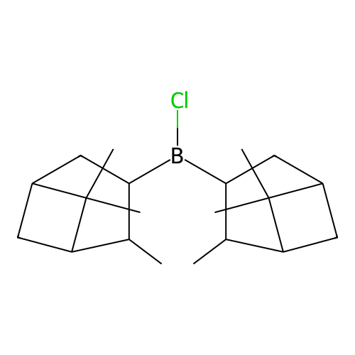 (-)-Diisopinocampheyl chloroborane structure