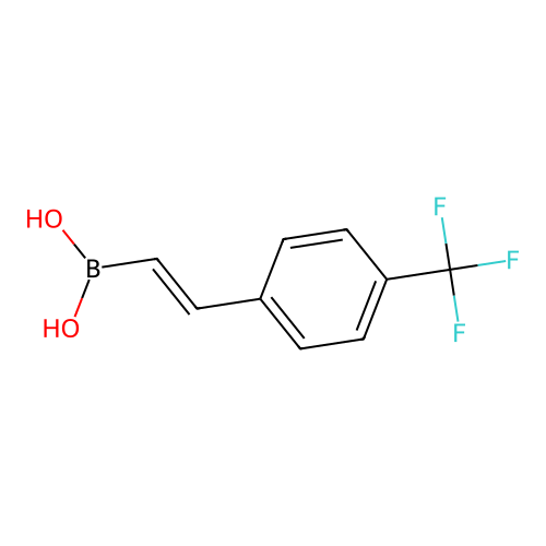 (4-(Trifluoromethyl)styryl)boronic acid structure