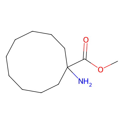 Methyl 1-amino-1-cyclodecanecarboxylate structure