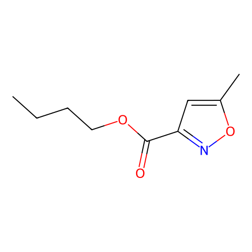 Butyl 5-methylisoxazole-3-carboxylate structure
