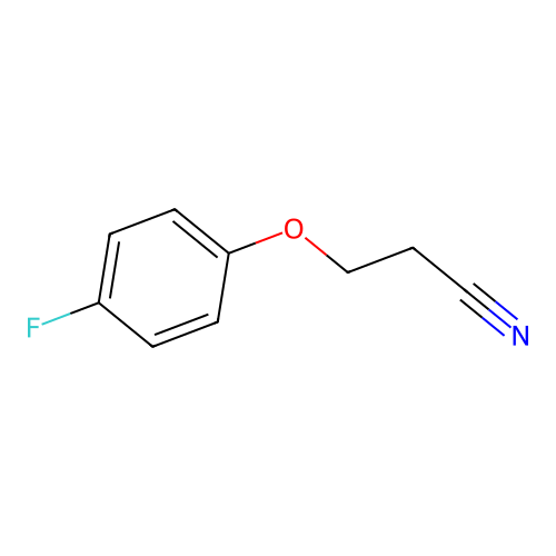 3-(4-Fluorophenoxy)propanenitrile structure
