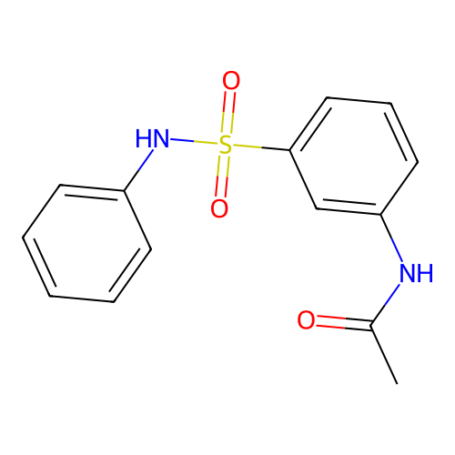 N-[3-(phenylsulfamoyl)phenyl]acetamide structure