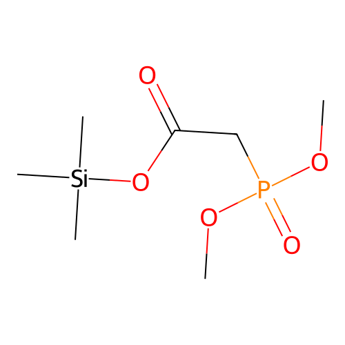Trimethylsilyl (dimethoxyphosphinoyl)acetate structure