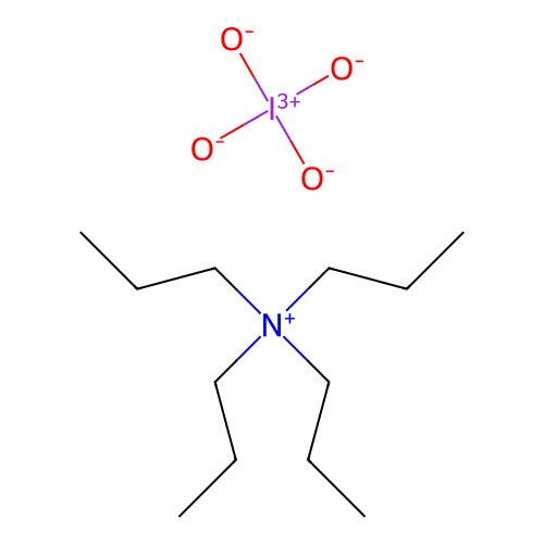Tetrapropylammonium periodate structure