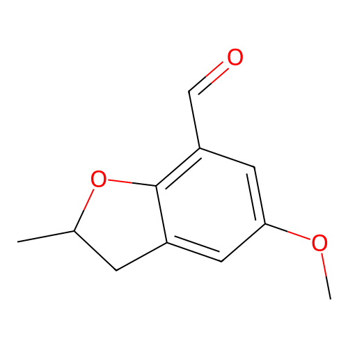 5-Methoxy-2-methyl-2,3-dihydro-1-benzofuran-7-carbaldehyde structure