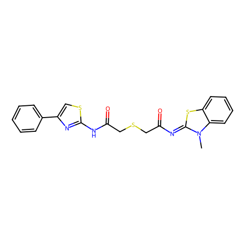 (Z)-N-(3-methylbenzo[d]thiazol-2(3H)-ylidene)-2-((2-oxo-2-((4-phenylthiazol-2-yl)amino)ethyl)thio)acetamide structure