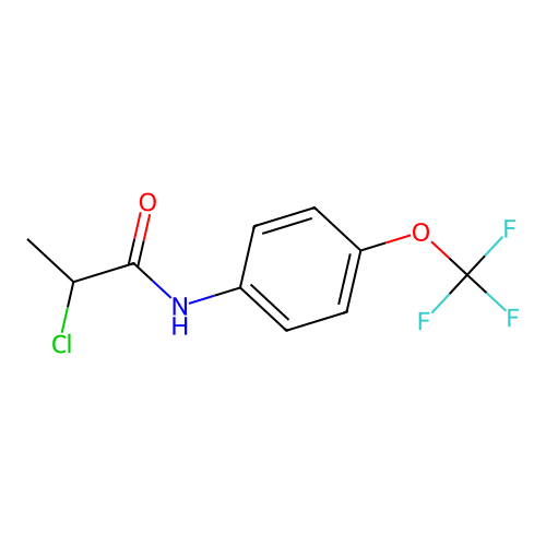 2-chloro-N-[4-(trifluoromethoxy)phenyl]propanamide structure