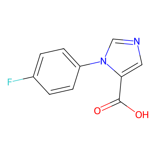 1-(4-Fluorophenyl)-1H-imidazole-5-carboxylic acid structure
