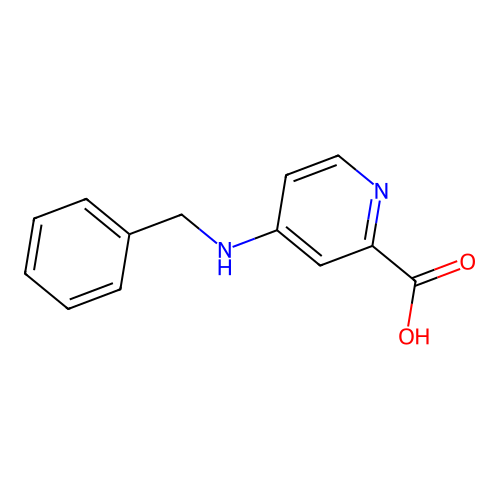 4-(Benzylamino)pyridine-2-carboxylic acid structure