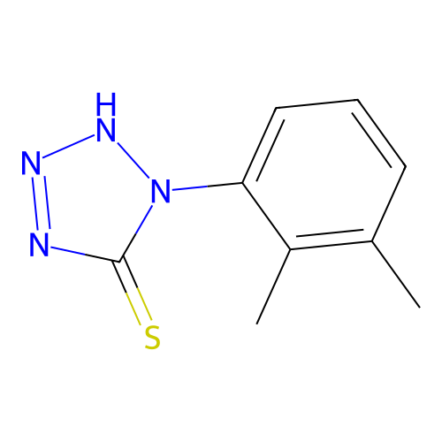 1-(2,3-dimethylphenyl)-1H-tetrazole-5-thiol structure