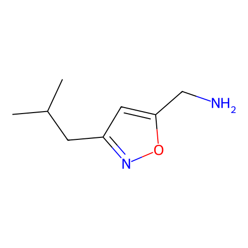 (3-Isobutylisoxazol-5-yl)methanamine structure