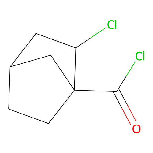Bicyclo[2.2.1]heptane-1-carbonyl chloride, 2-exo-chloro- structure