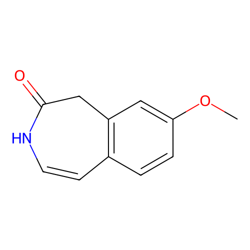 8-methoxy-2,3-dihydro-1H-3-benzazepin-2-one structure