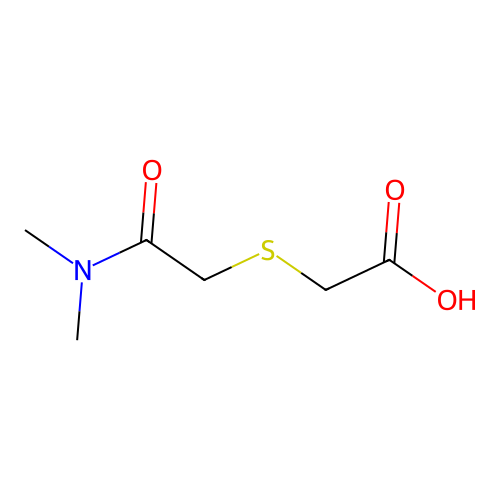 2-{[(Dimethylcarbamoyl)methyl]sulfanyl}acetic acid structure