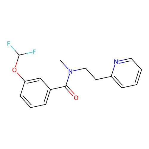 3-(Difluoromethoxy)-N-methyl-N-[2-(2-pyridinyl)ethyl]benzamide structure