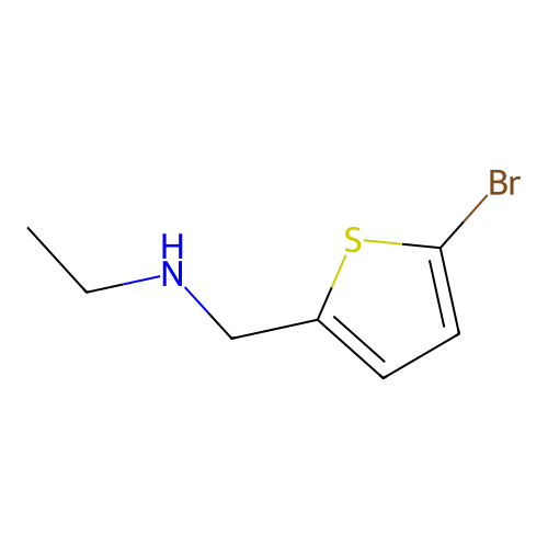N-[(5-bromothien-2-yl)methyl]-N-ethylamine structure