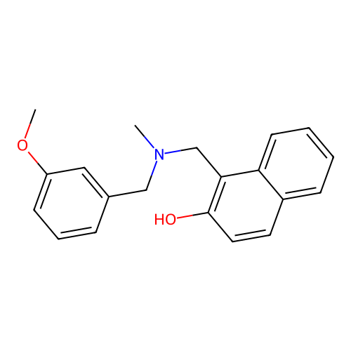 1-[[(3-Methoxyphenyl)methyl-methylamino]methyl]naphthalen-2-ol structure